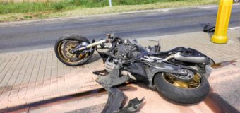 Wypadek motocyklisty w Dobrodzieniu