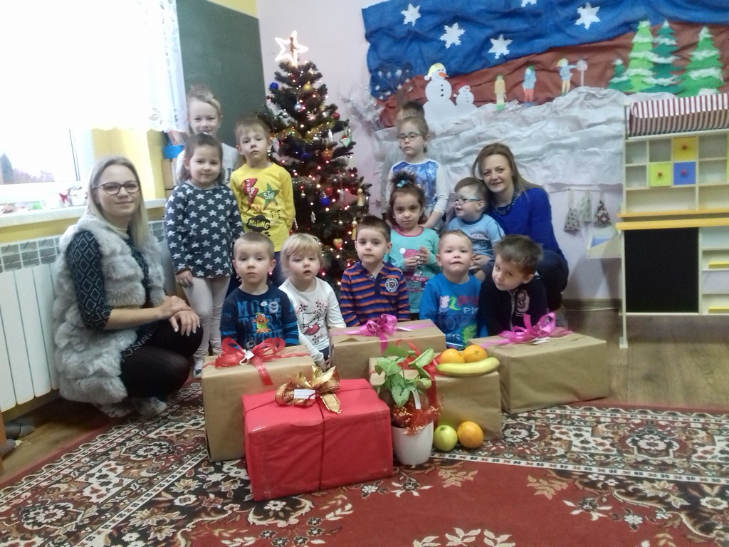 Świąteczna paczka od przedszkolaków z Ligoty Oleskiej