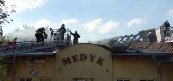 Pożar przychodni lekarskiej w Praszce
