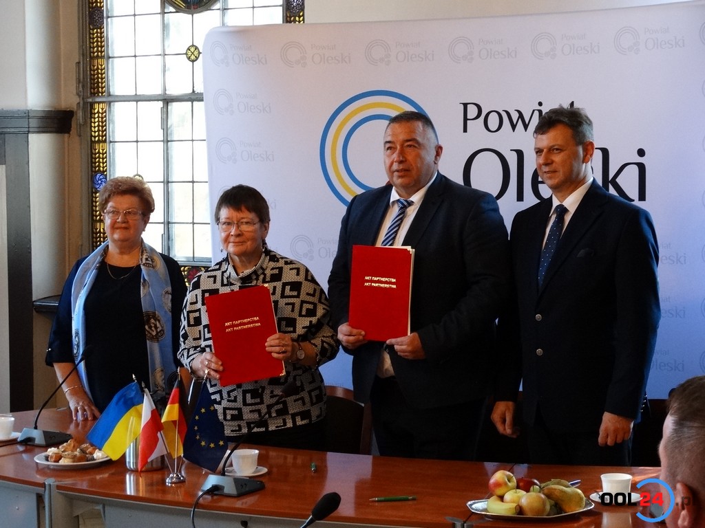 Polsko-Ukraińskie partnerstwo przedłużone! Delegacja z Ukrainy w Oleśnie
