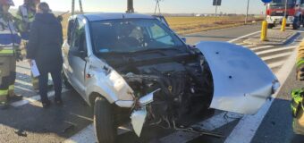 Wypadek samochodu osobowego z ciężarowym w Gorzowie Śląskim