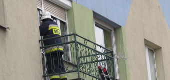 Pożar przy ulicy Armii Krajowej w Oleśnie