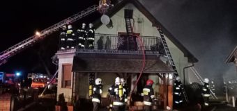 Pożar budynku wielorodzinnego w Biskupicach