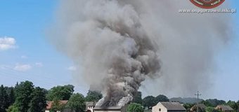 Pożar budynku gospodarczego w Nowej Wsi