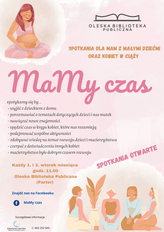 “MaMy czas” – spotkania dla mam z małymi dziećmi i kobiet w ciąży – Oleska Biblioteka Publiczna